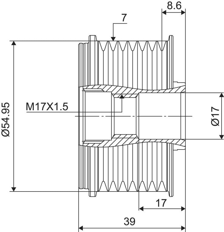 Rueda libre alternador VALEO ref. 588138
